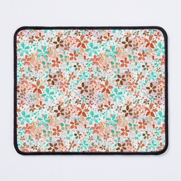 Item preview, Watercolor ditsy floral pattern  - retro colors designed and sold by Carrot Faery Art.