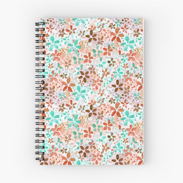 Item preview, Watercolor ditsy floral pattern  - retro colors designed and sold by Carrot Faery Art.