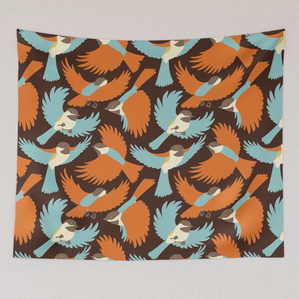 Item preview, Chickadees in Brown designed and sold by JadaFitch.