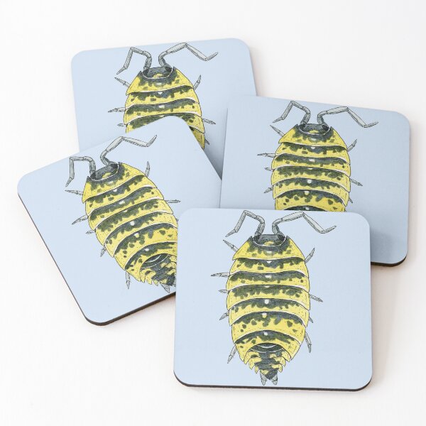 Item preview, Porcellio ornatus Isopod, high yellow designed and sold by paintedpansy.