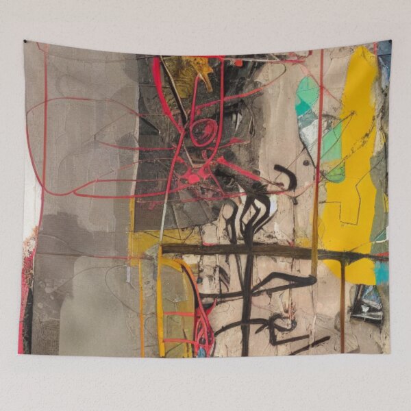 Item preview, Abstract Expressionist Street Art: A Fusion of Modern and Urban Styles designed and sold by ArtazaBazaar.