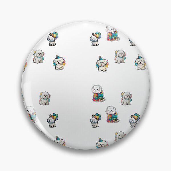 Item preview, Dogs Birthday Shih Tzu Man Woman Child White Colourful STICKER PACK designed and sold by Furry-BFF.