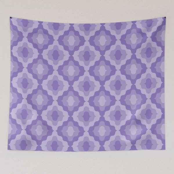 Item preview, Wavy ogee in lilac designed and sold by Vektoria.