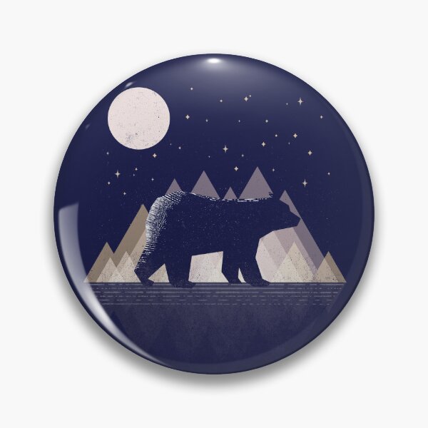 Item preview, Moon Bear, Mountains, Nature, Star light, Stars designed and sold by therocketman.