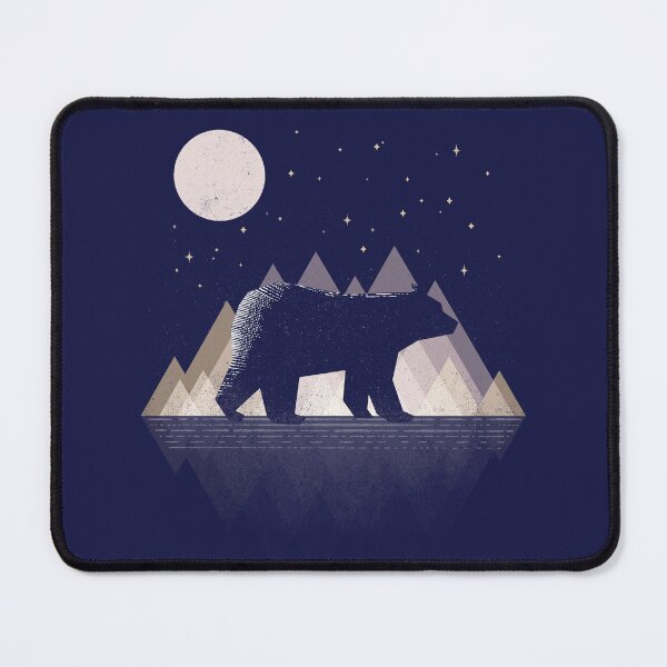 Item preview, Moon Bear, Mountains, Nature, Star light, Stars designed and sold by therocketman.