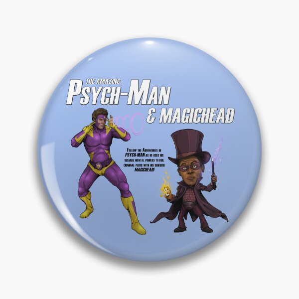 Item preview, The Amazing Psych-Man & MagicHead designed and sold by MysteryBuff.