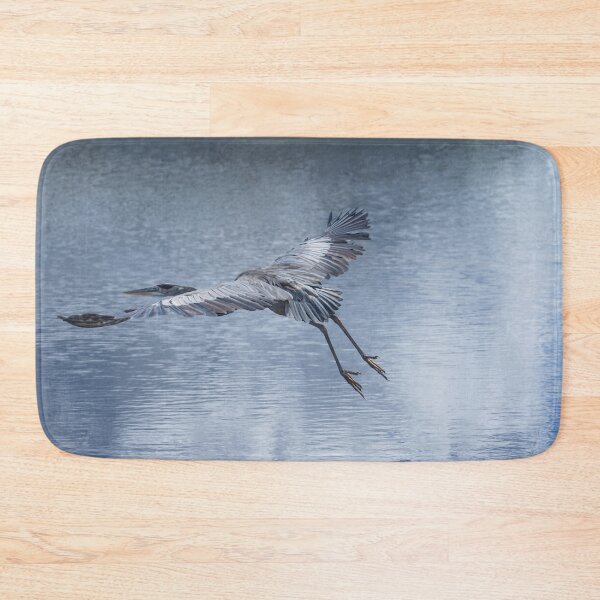 Item preview, Great blue heron in flight designed and sold by Zina Stromberg.