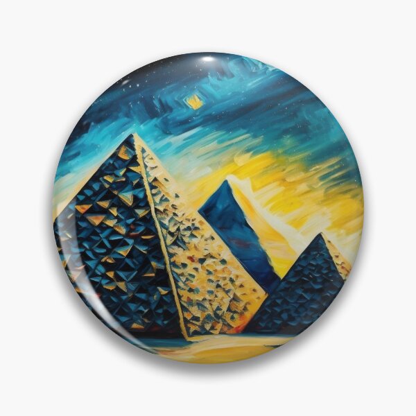 Artikelvorschau, Impressionistische abstrakte Pyramiden entworfen und verkauft von mind-melt-er.