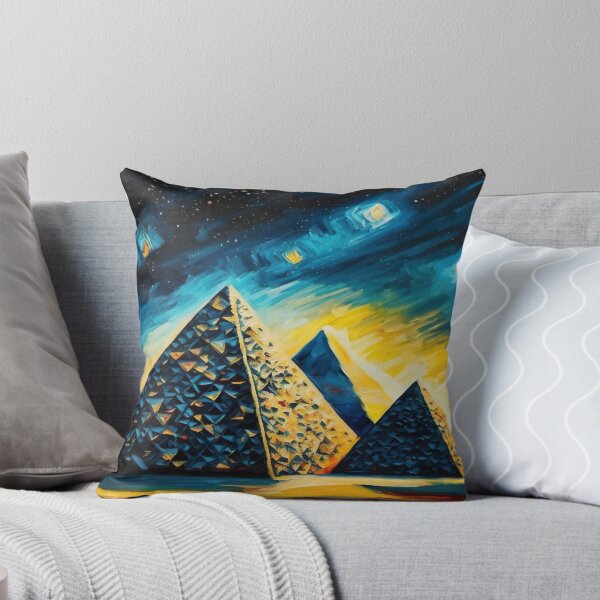 Item preview, Impressionist Abstract Pyramids designed and sold by mind-melt-er.
