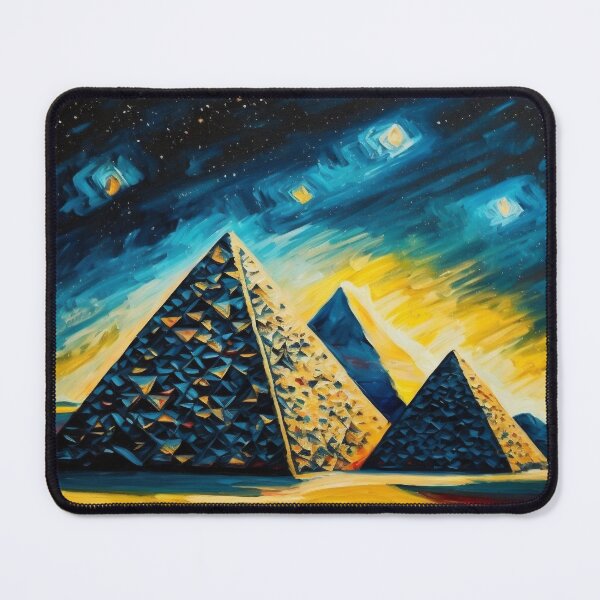 Item preview, Impressionist Abstract Pyramids designed and sold by mind-melt-er.