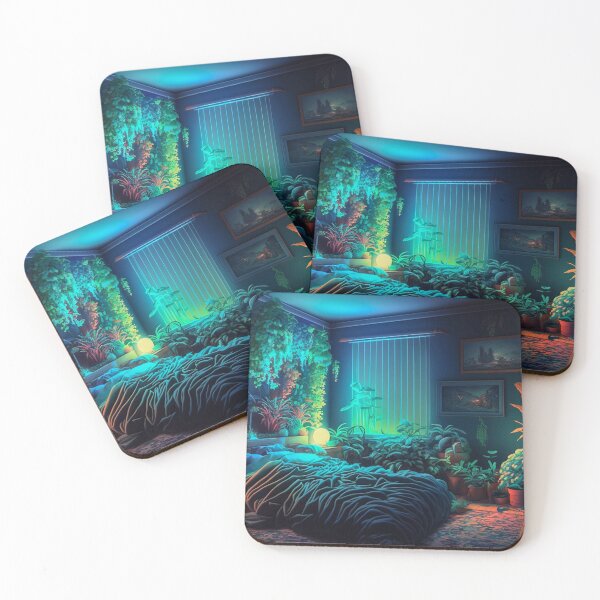 Item preview, Trippy neon Plant Room designed and sold by JenCargilePhoto.