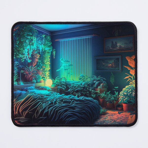 Item preview, Trippy neon Plant Room designed and sold by JenCargilePhoto.