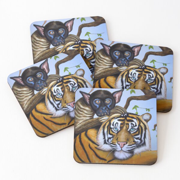 Item preview, Tiger with a monkey on his back designed and sold by Helleradi.