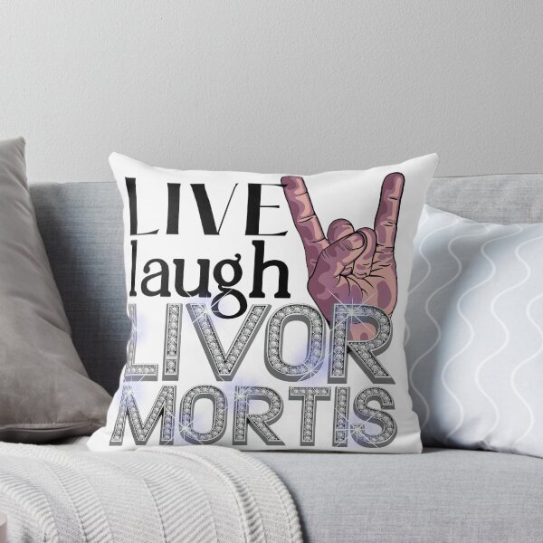 Item preview, Live, Laugh, Livor Mortis Sticker designed and sold by SceneOfTheCrime.