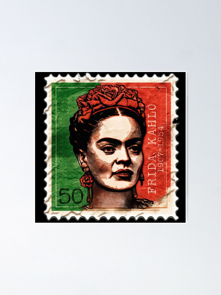 Frida Kahlo Postage Stamp Mexican