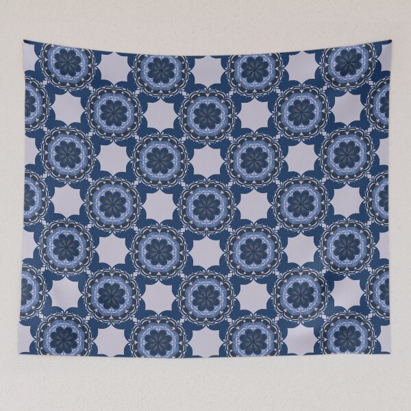 Item preview, Doily Mandala Pattern - Indigo designed and sold by Andrea Turner.