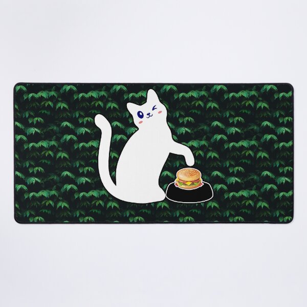 Item preview, cat eat burger designed and sold by Catsloversdotme.