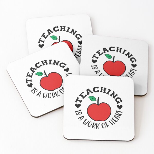 Item preview, TEACHING IS A WORK OF HEART designed and sold by SticerOcean.