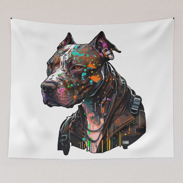 Artikelvorschau, CyberPunk-Pitbull Nr. 15 entworfen und verkauft von OregonArtForAll.