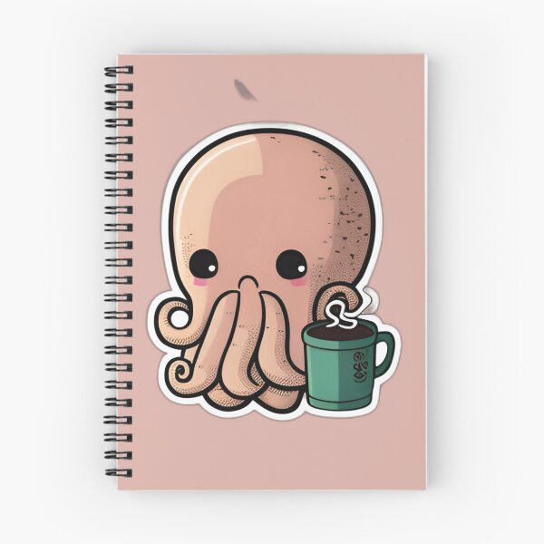 Item preview, Octopus Drinking Coffee designed and sold by beluxe.