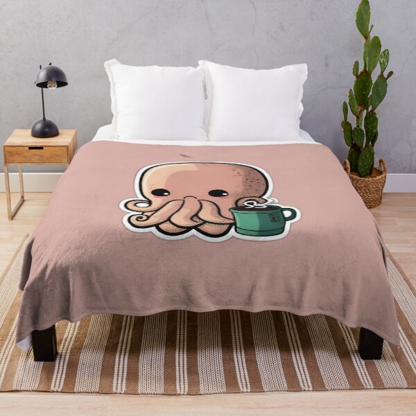 Item preview, Octopus Drinking Coffee designed and sold by beluxe.