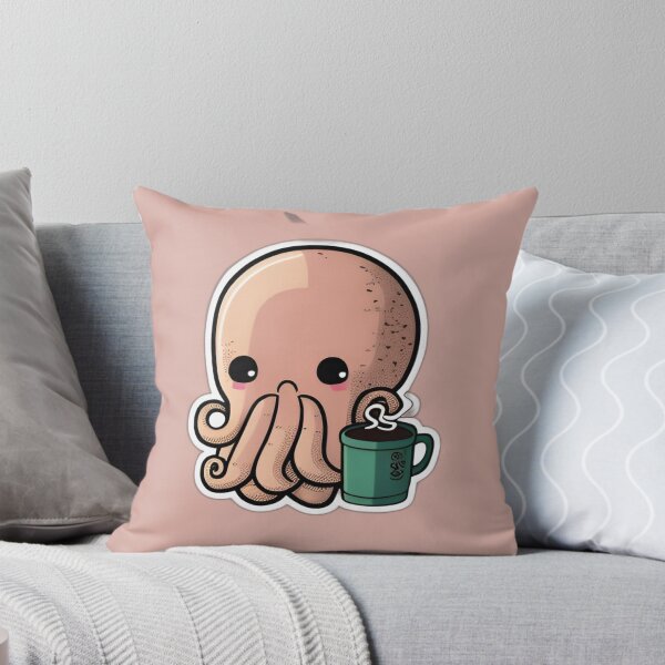 Item preview, Octopus Drinking Coffee designed and sold by beluxe.