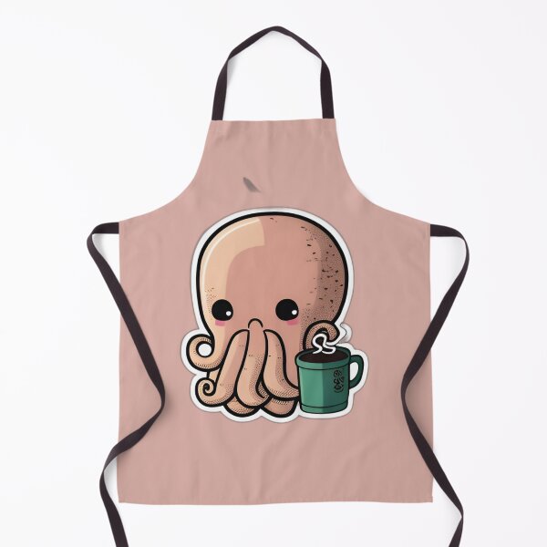 Item preview, Octopus Drinking Coffee designed and sold by beluxe.