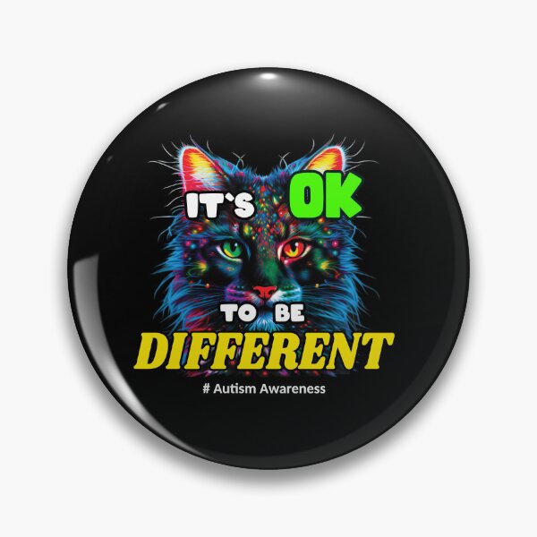 Item preview,  Its Ok To Be Different Autism Awareness Acceptance Women Kid Cat designed and sold by Animal-ink.