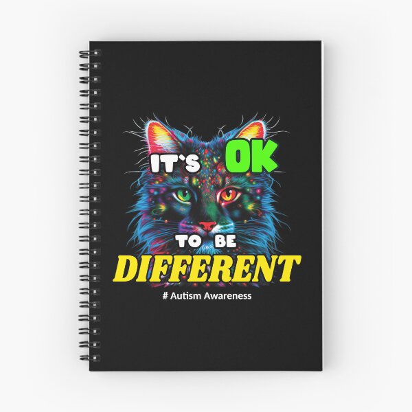 Item preview,  Its Ok To Be Different Autism Awareness Acceptance Women Kid Cat designed and sold by Animal-ink.