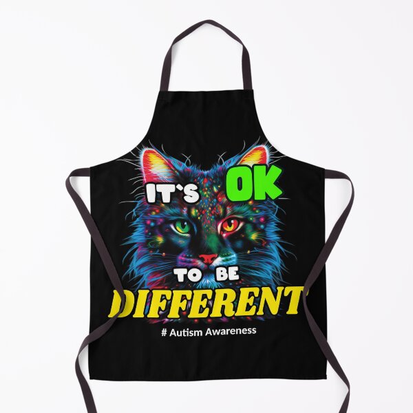 Item preview, Its Ok To Be Different Autism Awareness Acceptance Women Kid Cat designed and sold by Animal-ink.