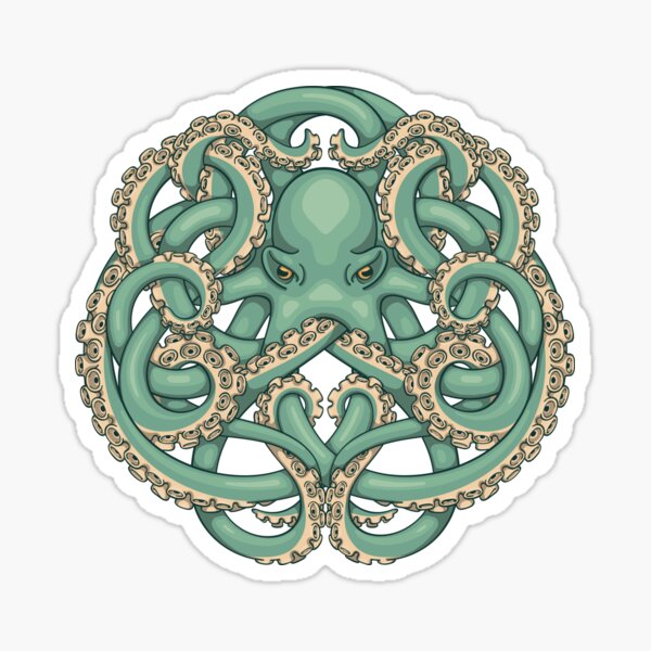 Item preview, Octopus Emblem Green designed and sold by JadaFitch.