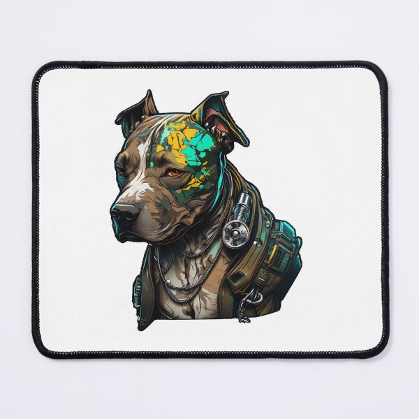Item preview, CyberPunk Pitbull #17 designed and sold by OregonArtForAll.