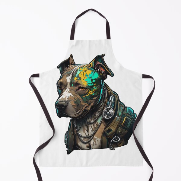 Artikelvorschau, Cyberpunk-Pitbull Nr. 17 entworfen und verkauft von OregonArtForAll.