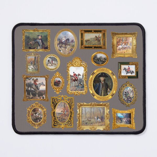 Item preview, Iconography of the hunting horn and the venery with baroque gilt frames. designed and sold by Zal-Production.
