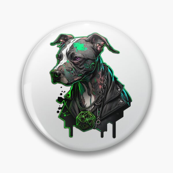 Item preview, CiberPunk Pitbull #18 designed and sold by OregonArtForAll.