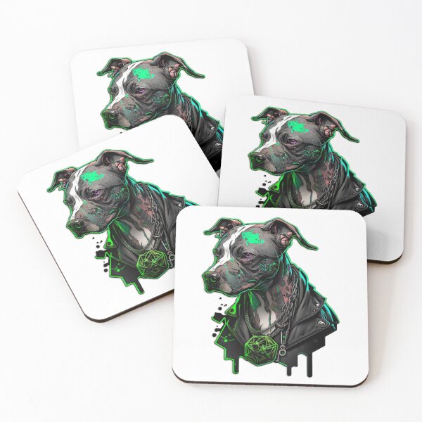 Artikelvorschau, Cyberpunk-Pitbull Nr. 18 entworfen und verkauft von OregonArtForAll.
