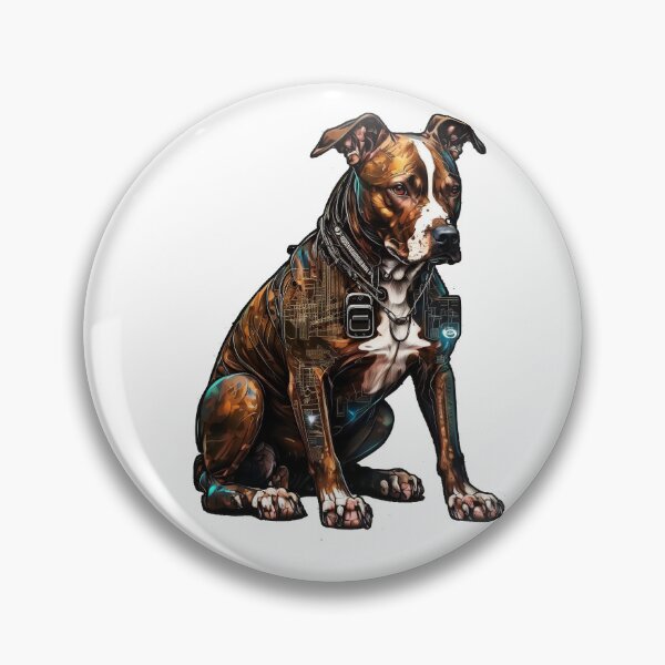 Artikelvorschau, CyberPunk-Pitbull Nr. 19 entworfen und verkauft von OregonArtForAll.