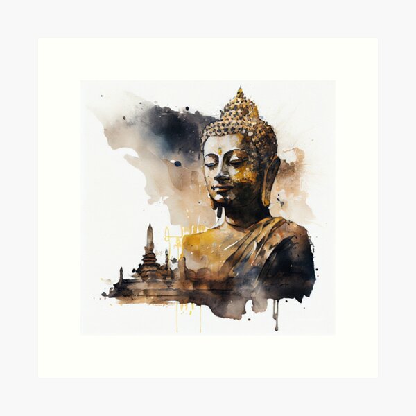 Without Frame Paper BuddhaPainting - Watercolor Painting, Size: 44cm X 28cm  at Rs 12000 in Bardhaman