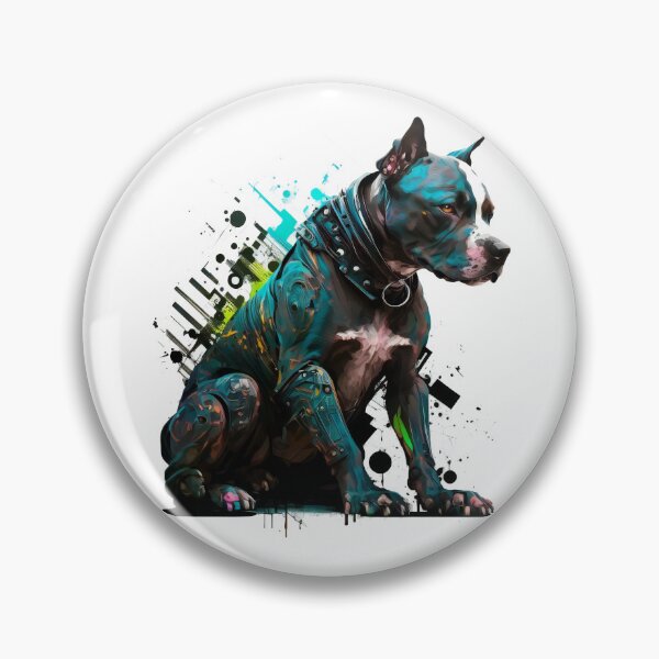 Artikelvorschau, CyberPunk-Pitbull Nr. 20 entworfen und verkauft von OregonArtForAll.