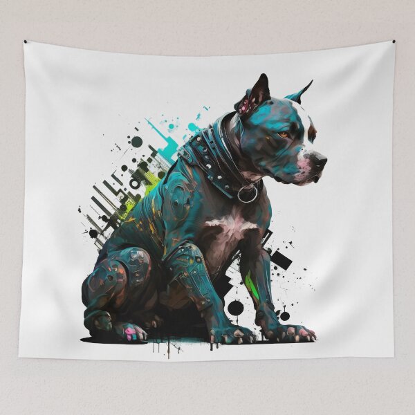 Artikelvorschau, CyberPunk-Pitbull Nr. 20 entworfen und verkauft von OregonArtForAll.