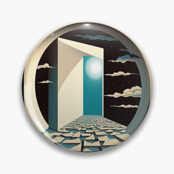 Item preview, Futuristic Interdimensional Portal Minimal Aesthetic Cyberpunk Sci Gate Door to Another World designed and sold by mintflavor.