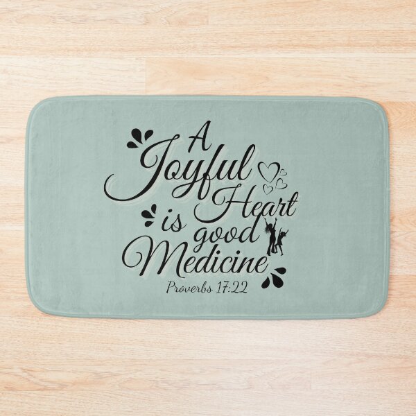 Item preview, A Joyful Heart is Good Medicine Verse Collage designed and sold by LynnEllenDesign.