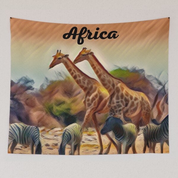 Item preview,  zebra and giraffe  africa safari designed and sold by LGMmugsdesign.