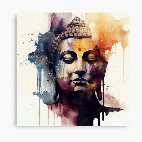 buddha watercolor drawing