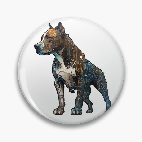 Artikelvorschau, Cyberpunk-Pitbull Nr. 21 entworfen und verkauft von OregonArtForAll.