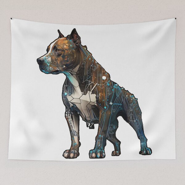 Artikelvorschau, Cyberpunk-Pitbull Nr. 21 entworfen und verkauft von OregonArtForAll.