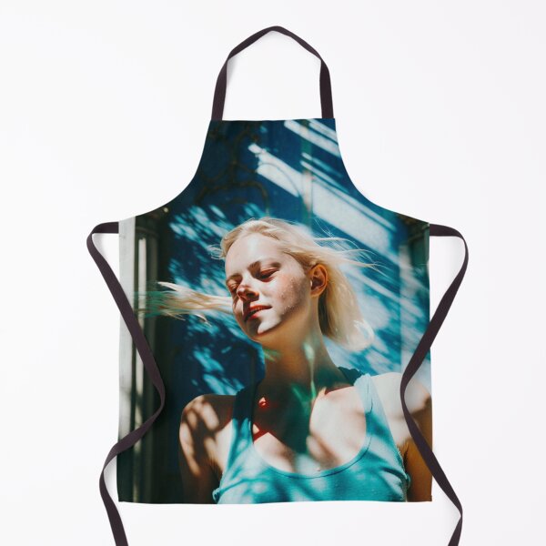 Item preview, Portrait of blond and blue woman designed and sold by jsebouvi.