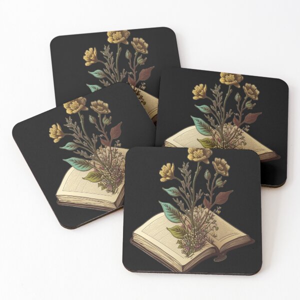 Item preview, flowers growing from book designed and sold by MCreativeStore.