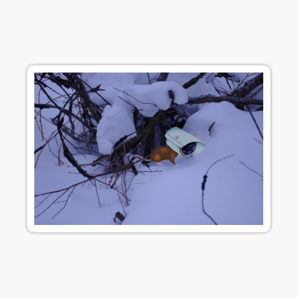 Digital mouse spy Sticker