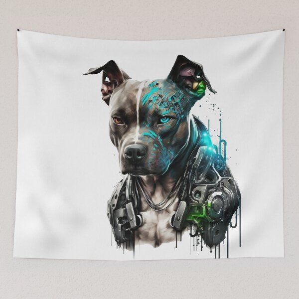Artikelvorschau, CyberPunk DJ Pitbull #3 entworfen und verkauft von OregonArtForAll.